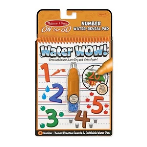 Melissa And Doug On The Go Water Wow Water Numbers Reveal Pad NEW Craft Set - Imagen 1 de 1