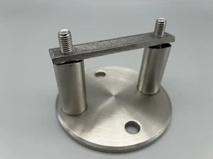 Edelstahl V2A Wandanker Ø100 x 6 mm WA 50 Pfostenhalter Halterungen Pfosten - Bild 1 von 4