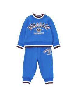 BURBERRY varsity baby boys tracksuit blue  age 18 Months  BNWT RRP £530