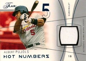 JERSEY ALBERT PUJOLS 2004 FLAIR NÚMEROS CALIENTES AZUL ZAFIRO JUEGO USADO #/250 - Imagen 1 de 1