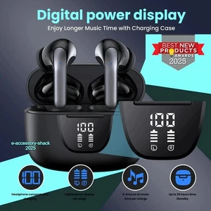 2025 Wireless Bluetooth 5.3 Earbuds Headphones For iPhone Samsung Galaxy Android - Picture 1 of 8
