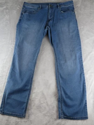 Pantalones de mezclilla Buffalo David Bitton Axel para hombre 38x30 azul ajustados elásticos pierna recta Foto 1 de 4