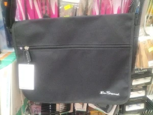 SAC BANDOULIÈRE HOMME BEN SHERMAN, POLYESTER NOIR NEUF. - Photo 1/9