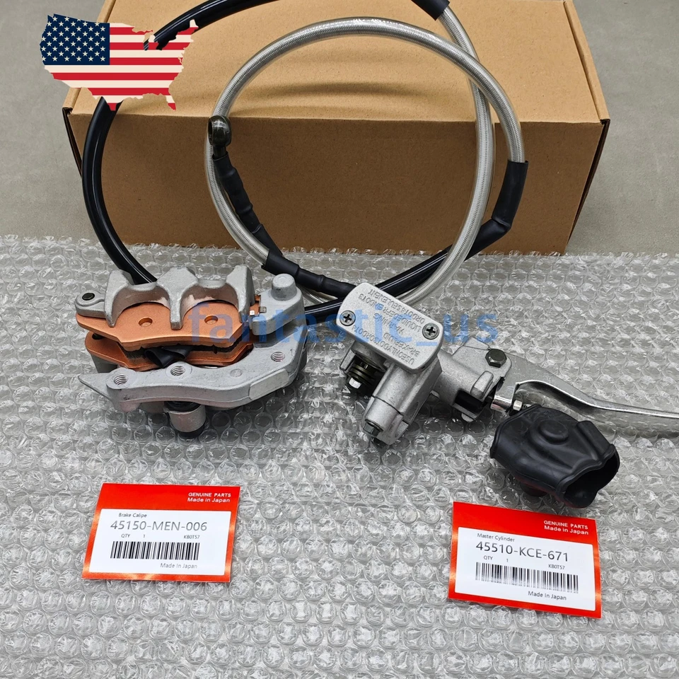 1 JUEGO Pinza de freno delantera cilindro maestro con manguera para Honda CRF 250R 2004-2017 Foto 1 de 4