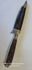 3 / Jagdmesser A.W. Jr. Solingen Anton Wingen, Hirschhorn Messer Trachten - Picture 1 of 7