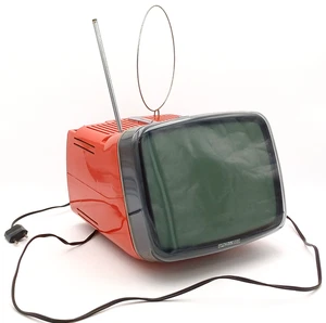 BRIONVEGA  ALGOL 11'  VINTAGE TV - ROSSO CORALLO - Foto 1 di 24