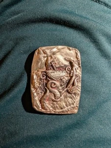 1 oz Kraken Ship Antiqued Hand Poured High Relief Mutiny Metals Fine Silver .999 - Picture 1 of 6
