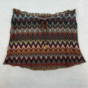 Minifalda Sunset Beach Y2K Hippie Boho Crochet Talla Pequeña - Imagen 1 de 6