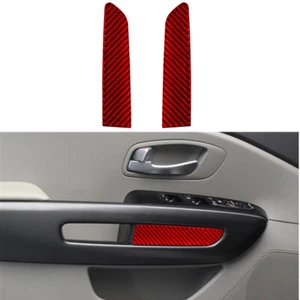 2x Cubierta adhesiva de fibra de carbono roja para panel de puerta delantera para KIA Sedona 2015-2016 - Imagen 1 de 16