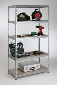 Profi-Steckregal II 220x90x60 cm Kellerregal Archivregal Büroregal Stahlregal - Bild 1 von 1