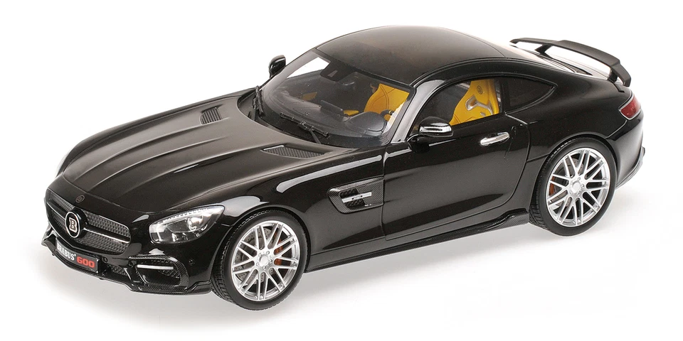 Minichamps 1/18 BRABUS 600 AUF BASIS MERCEDES-BENZ AMG GT S 2015 BLACK - Immagine 1 di 4