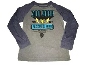 Camiseta de colección años 90 Zoo York NY EST. Resistance Army 1993 manga larga grande - Imagen 1 de 5