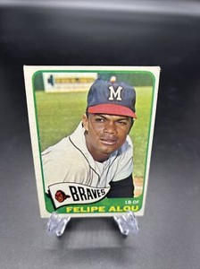 1965 Topps Set-Break #383 Felipe Alou - ￼ Milwaukee Braves - Lot1990￼