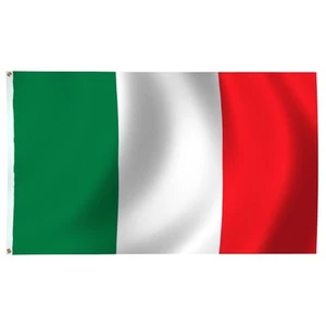 3x5 Italy Italian Tricolor 200D nylon Flag 3x5 House Banner with Clips - Picture 1 of 3