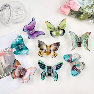Tiere Schmetterling Haarkralle Elfe groß Hai Clip Schmetterling Haarklammer täglich - Bild 1 von 20