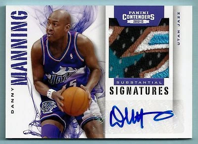 DANNY MANNING 2012/13 CONTENDERS SUBSTANTIAL SIGNATURES 5 COLOR PATCH AUTO /10 - Image 1 of 2
