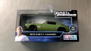 JADA FAST & FURIOUS 1973 CHEVY CAMARO GREEN PAINT 1:43 SCALE FREE SHIPPING - Picture 1 of 4