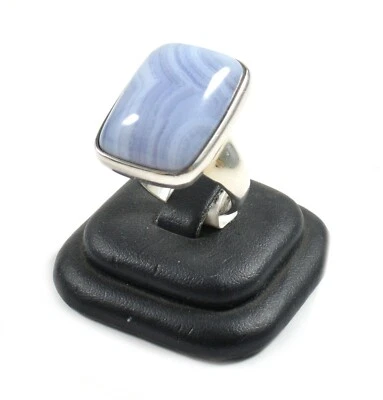 Anello in Calcedonio e Argento 925 Made In Italy - Immagine 1 di 3