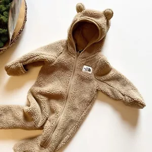 The North Face Campshire Bear Hi Pile Fleece Coverall | 6-12m $80 Retail - Picture 1 of 9