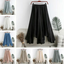 Ruffle Linen Skirts for Women
