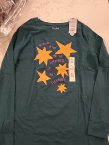 Cat & Jack Girls Xl Long Sleeve Star Shirt - Picture 1 of 1