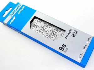 Shimano CN-HG-93 XT Ultegra 9-Speed Bike Chain 116L New Silver ICNHG93116I - Picture 1 of 2