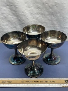 Usado, juego de 4 tazas de helado Oneida SilverSmiths - Imagen 1 de 9