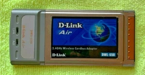 D-Link Air DWL-650 2.4GHz Wireless Cardbus Adapter - Photo 1/3