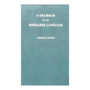 Grammar of the Sinhalese Language Hardcover Wilhelm Geiger - Picture 1 of 1
