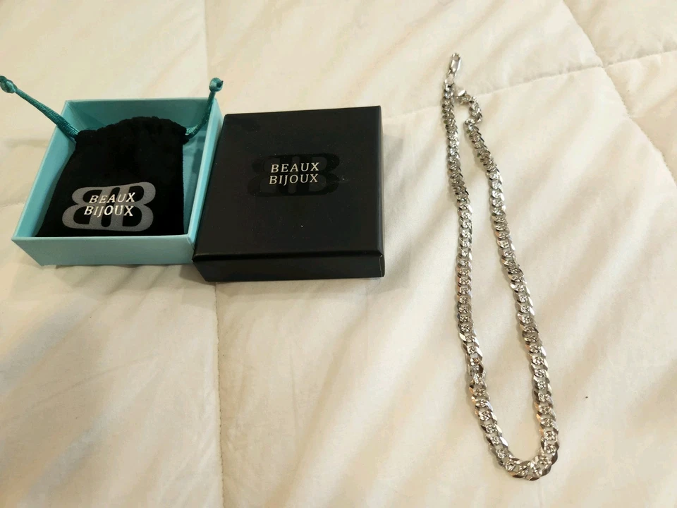 Collar de plata para hombre 18" de KOHLS Foto 1 de 4