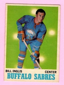 1970-71 O-Pee-Chee Hockey Bill Inglis #130 Buffalo Sabres - Vedi foto - Foto 1 di 2