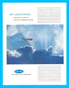 Boeing Stratocruiser aircraft Carrier air conditioning l vintage print ad 1954 - Picture 1 of 4