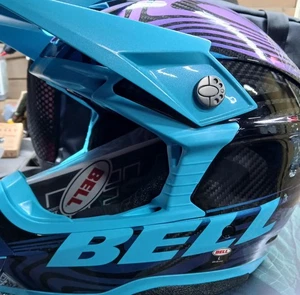 Bell Helmets Moto 10 Spherical Cortex L Large Blue New With Tags carbon fiber  - Picture 1 of 4