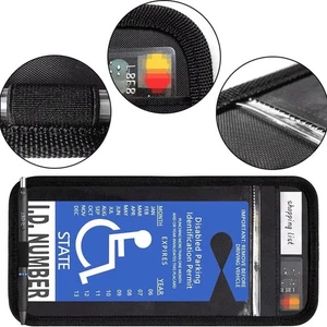 Handicap Placard Holder for Auto 1 PCS Black Visor Placard Holder Handicap - Picture 1 of 5