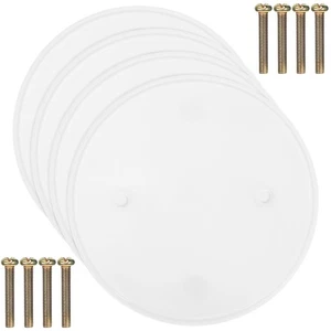 Panel eléctrico en blanco techo bebé trabajo placa cubierta redonda 4 piezas - Imagen 1 de 11