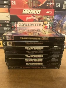 Transformers 8 Movie 4K Collection lot W/ oop rare steelbook and slipcovers - Picture 1 of 24