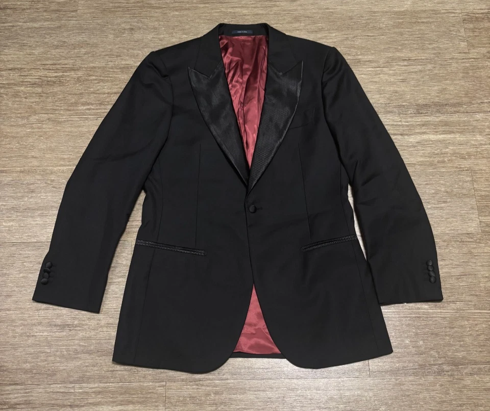 Suitsupply Negro Ajuste A Medida Nuevo Esmoquin Verona 110"s Lana Para Hombres 98 EE. UU./44 Foto 1 de 4