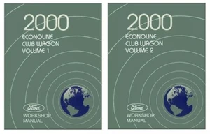 2000 Ford Econoline Club Wagon Factory Service Repair Manual 2 Vol Repro 11695 - Picture 1 of 1