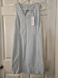 Southern Tide Seersucker Sleeveless Dress Size 0 NWT - Picture 1 of 3