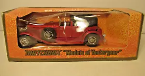 Vintage 1973 Matchbox Car Models of Yesteryear Y-4 1930 Model J Duesenberg 43:1 - Picture 1 of 7
