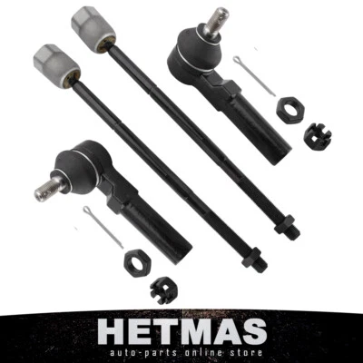4PCS Inner & Outer Tie Rod Ends For 1993 - 2002 Mercury Villager Mercury Quest - Image 1 of 4