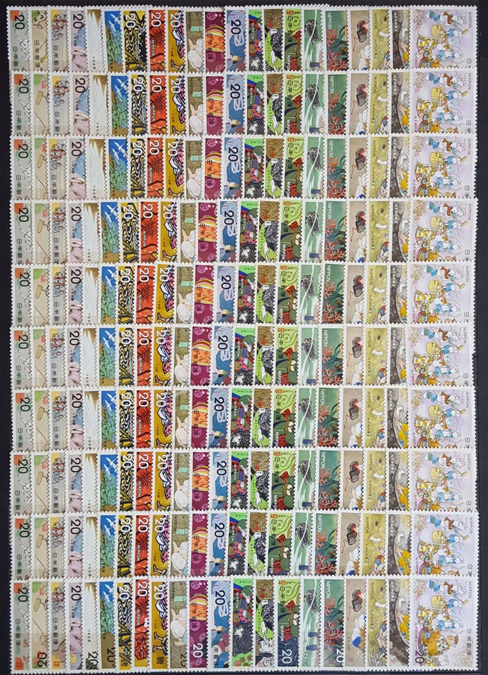 JAPAN 1973/75  TRADITIONAL FOLK TALES OF JAPAN complete series -MNH**  x 10 sets - Image 1 of 1