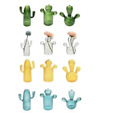 Cactus Glass Vase Room Decorations Clear Hydroponics Plant Vase Birthday