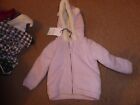 Brand New Joules girls fleece lined hooded jacket age 3-6 months