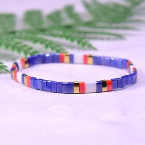 Trendy Tila Beads Rainbow Boho Chain Bracelet for Girls - eBay Accessory