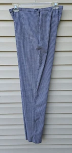 Eddie Bauer Black/White Tiny Check Stretch Pants With Side Zipper ~ 8 - Picture 1 of 6