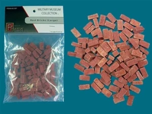 Pegasus 5197 Large Red Bricks 28mm Scale Approx 13mm x 7mm x 5mm - POD Postage - Picture 1 of 4