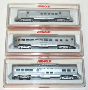 3x ARNOLD California Zephyr N Scale Cars: 5400 5420 5430 Lookout, Stag, Ranch - Picture 1 of 9