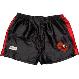 Vintage Essendon Bombers Silk Boxer Shorts 90s Size XL Davenport AFL Night Wear