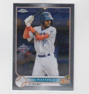 Alex Ramirez 2022 TOPPS PRO DEBUTTO CHROME ROOKIE #PDC-87 ST. LUCIE METS - Foto 1 di 1